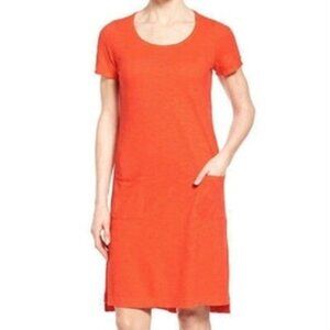 Women's EILEEN FISHER Hemp/Organic Cotton Scoop Neck T-Shirt Dress | Size‎ S